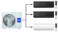 Мульти сплит-система на 3 комнаты Haier Flexis Super Match 3U70S2SR5FA/AS25S2SF2FA-W/AS25S2SF2FA-B*2шт