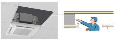 Кассетный внутренний блок мульти сплит-системы Fujitsu AUXG24KVLA/UTGUFYFW
