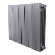 Радиатор биметаллический Royal Thermo PianoForte 500 Серебристый - 10 секц. Радиатор биметаллический Royal Thermo PianoForte 500 Серебристый - 10 секц.