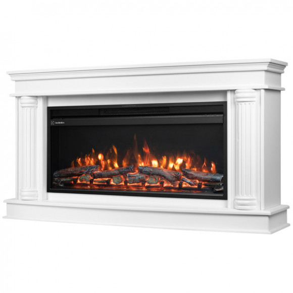 Каминокомплект: Очаг Electrolux EFP/P-3620LS, портал Olympia 42/40/36, белый Каминокомплект: Очаг Electrolux EFP/P-3620LS, портал Olympia 42/40/36, белый