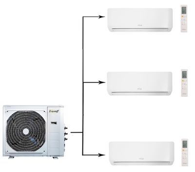 Мульти сплит система Eurohoff SMART MULTI EMMULT-21/3/EMMULT-09/EMMULT-12 (2024)