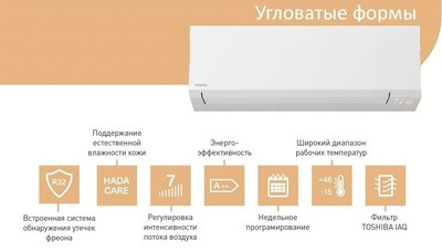 Настенный внутренний блок мульти сплит-системы Toshiba RAS-B16G3KVSG-E Настенный внутренний блок мульти сплит-системы Toshiba RAS-B16G3KVSG-E