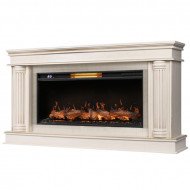 Каминокомплект: Очаг Royal Thermo Aurora RTFP/P-AR40LS, портал Olympia 42/40/36, сл. кость с зол. па Каминокомплект: Очаг Royal Thermo Aurora RTFP/P-AR40LS, портал Olympia 42/40/36, сл. кость с зол. па