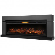 Каминокомплект: Очаг Royal Thermo Aurora RTFP/P-AR60LS, портал Lindos 60 G, графит Каминокомплект: Очаг Royal Thermo Aurora RTFP/P-AR60LS, портал Lindos 60 G, графит