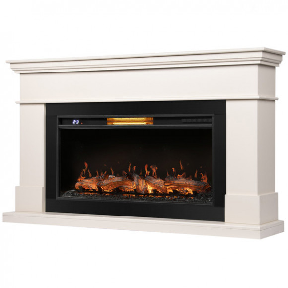 Каминокомплект: Очаг Royal Thermo Aurora RTFP/P-AR40LS, портал California 40, молочный Каминокомплект: Очаг Royal Thermo Aurora RTFP/P-AR40LS, портал California 40, молочный
