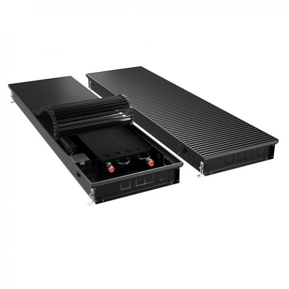 Конвектор внутрипольный Royal Thermo ATRIUM TURBO-90/400/1100-DG-U-BL