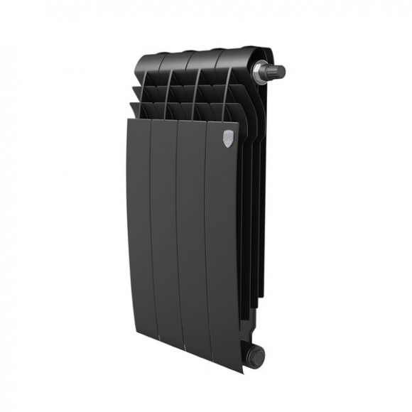 Радиатор биметаллический Royal Thermo BILINER B 500 Чёрный - 4 секц. Радиатор биметаллический Royal Thermo BILINER B 500 Чёрный - 4 секц.