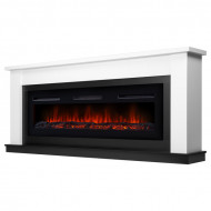 Каминокомплект:Очаг Electrolux Infinity EFP/P-1600ULS, портал Canto Long белый, черный Каминокомплект:Очаг Electrolux Infinity EFP/P-1600ULS, портал Canto Long белый, черный
