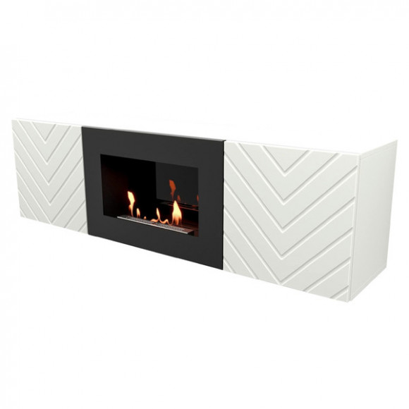 Тумба с биокамином Firelight BFP/P-1400V белая Тумба с биокамином Firelight BFP/P-1400V белая