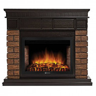 Каминокомплект:Очаг Electrolux EFP/P-3320RLS, портал Bricks Wood 30 камень темный, шпон венге Каминокомплект:Очаг Electrolux EFP/P-3320RLS, портал Bricks Wood 30 камень темный, шпон венге
