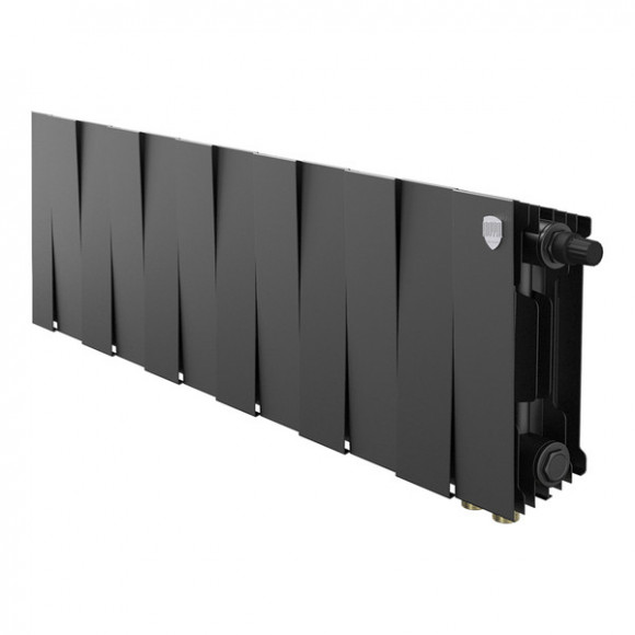 Радиатор биметаллический Royal Thermo PianoForte 200 Чёрный VR80- 12 секц. Радиатор биметаллический Royal Thermo PianoForte 200 Чёрный VR80- 12 секц.