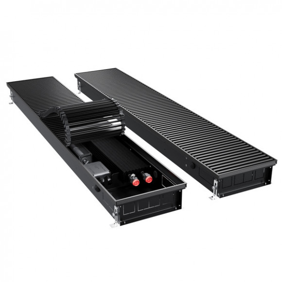 Конвектор внутрипольный Royal Thermo ATRIUM TURBO-90/250/2900-DG-U-BL