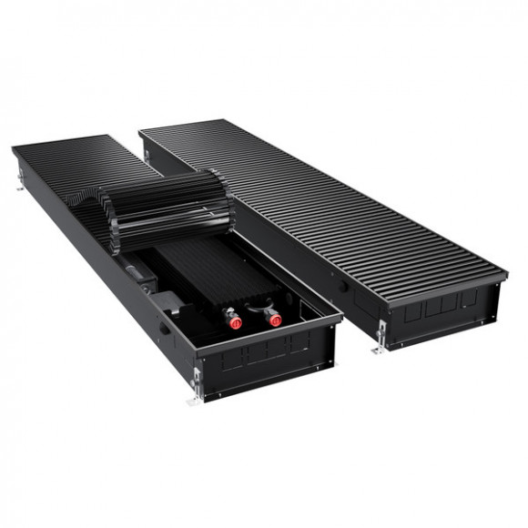Конвектор внутрипольный Royal Thermo ATRIUM TURBO-110/300/2900-DG-U-BL