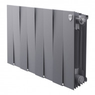 Радиатор биметаллический Royal Thermo PianoForte 300 Серебристый - 8 секц.